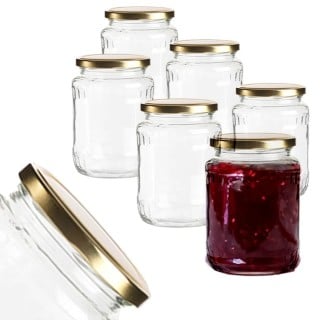 Słoiki szklane 720 ml na przetwory miód konfitury i dżemy typu twist z zakrętką komplet 6 szt Altom Design