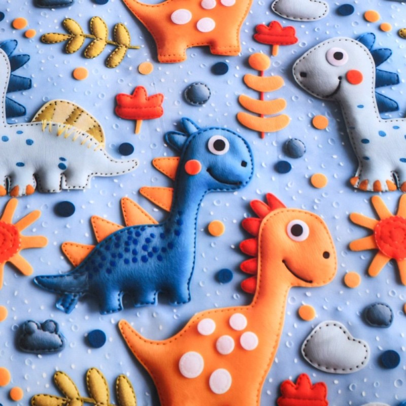 Pościel 160x200 bawełna satynowa wzór 5D dwustronna GierekHoff gruba 3 części GH 3126 Dinusiowy Raj