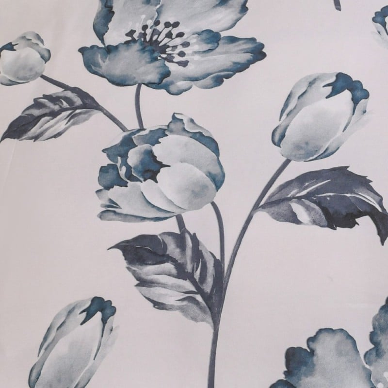 Pościel 140x200 bawełna satynowa dwustronna GierekHoff gruba 2 części GH 3134 Blue Rose