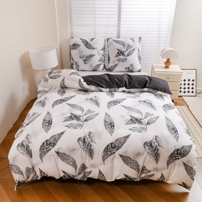 Pościel 160x200 bawełna satynowa dwustronna GierekHoff gruba 3 części GH 3135 Lekkość Pióra