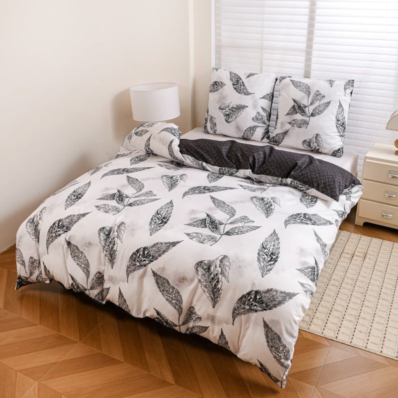 Pościel 160x200 bawełna satynowa dwustronna GierekHoff gruba 3 części GH 3135 Lekkość Pióra