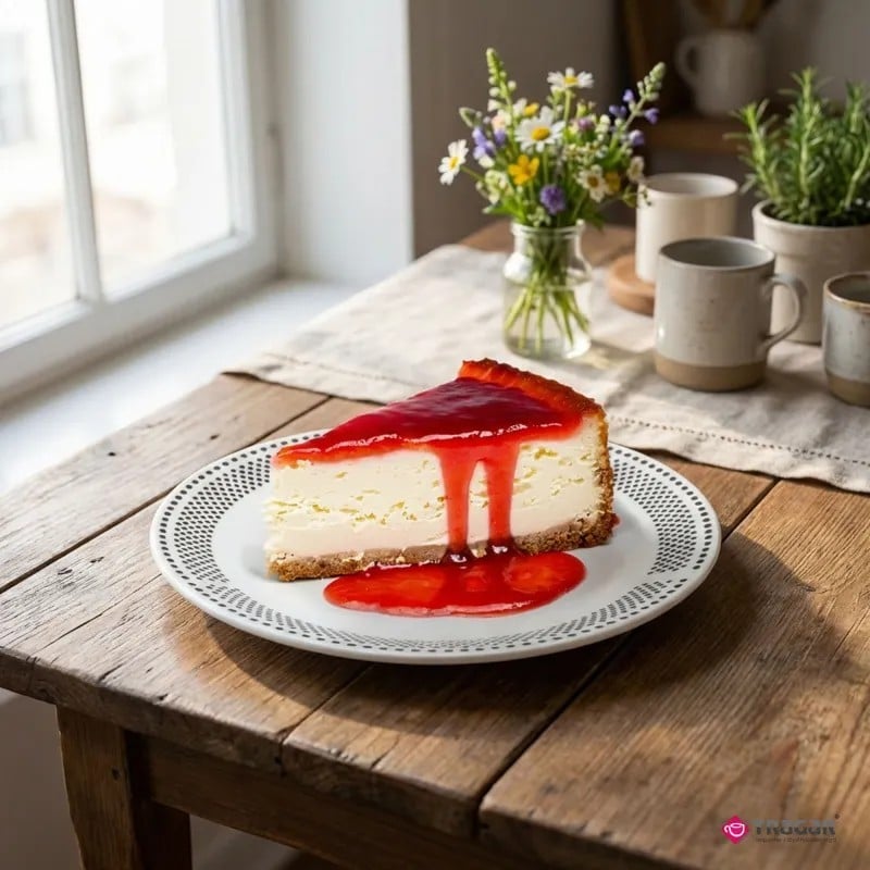 Serwis obiadowy porcelana 19 elementów Bella Fiore białe talerze miska dla 6 osób wzór kropki