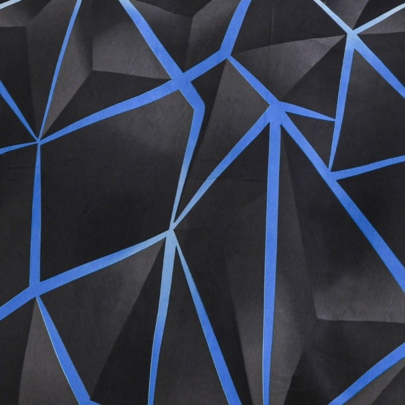 Pościel 160x200 bawełna satynowa dwustronna GierekHoff gruba 3 części GH 3144 Błękitna Otchłań