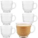 Filiżanki szklane 240 ml Florina Regina zestaw 6 filiżanek do kawy herbaty