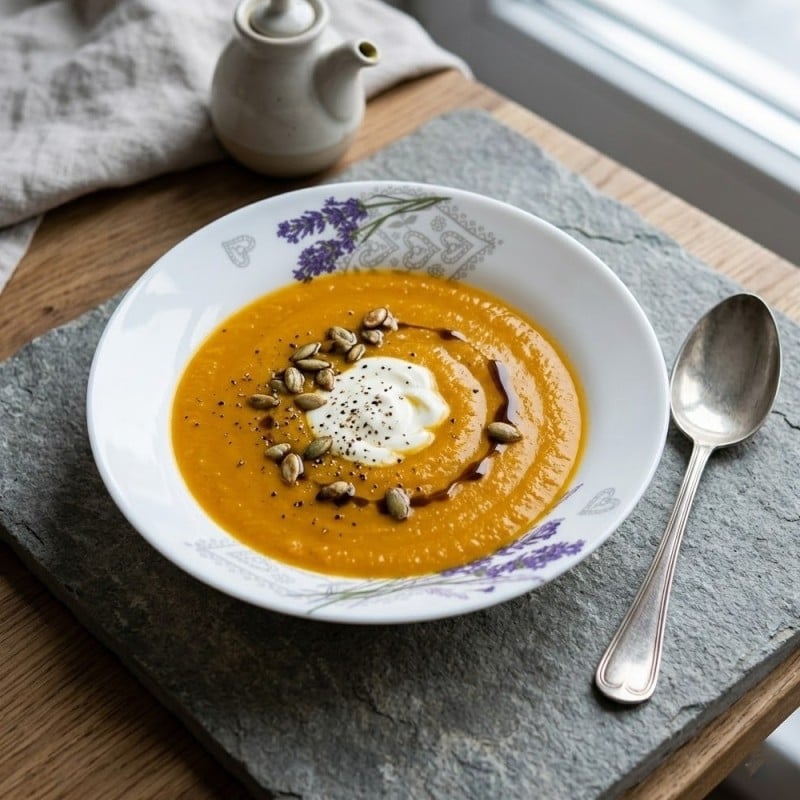 Serwis obiadowy 36 elementów Esmene białe talerze dla 12 osób wzór lawenda