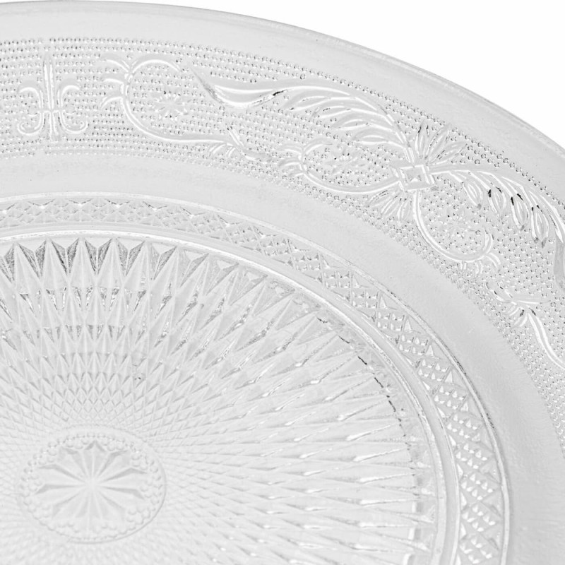 Talerzyki deserowe 15 cm i patera 25 cm szklane GierekHoff Palazzo zestaw 13 sztuk spodek na ciasto deser