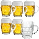 Kufle do piwa 540 ml GierekHoff Beer z uchem szklany zestaw kufli 6 sztuk