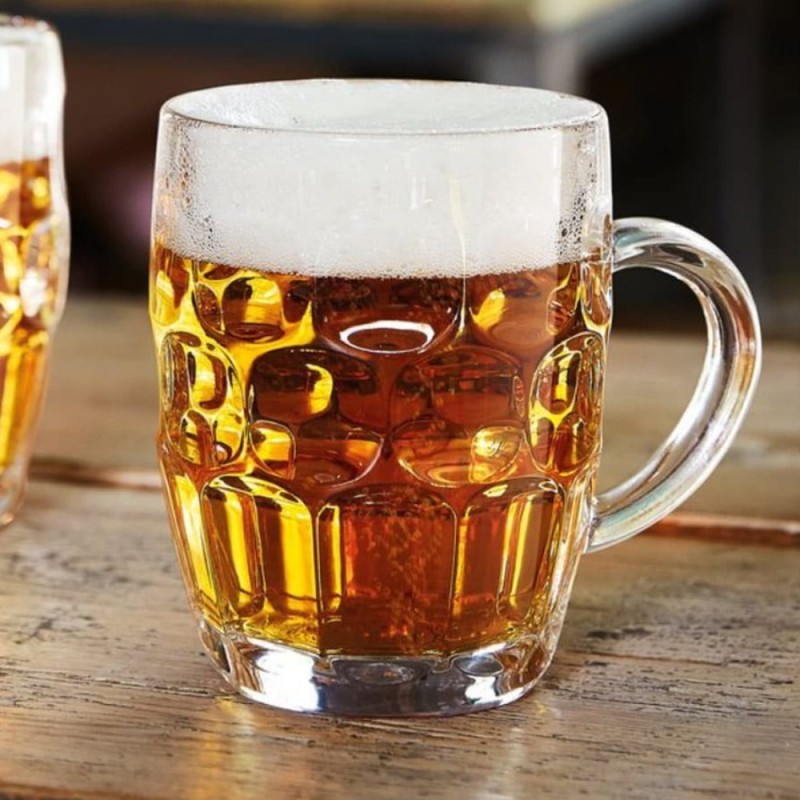 Kufle do piwa 540 ml GierekHoff Beer z uchem szklany zestaw kufli 6 sztuk