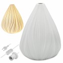 Lampka nocna ceramiczna 25CM porcelana ozdoba biała nowoczesna Tragar