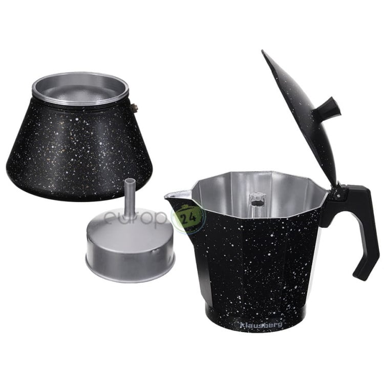 Kawiarka indukcyjna 450 ml Klausberg KB 7160 włoska kafetiera 9 ZAPARZACZ do kawy Kawiarka indukcyjna 450 ml Klausberg KB 7160 włoska kafetiera 9 ZAPARZACZ do kawy