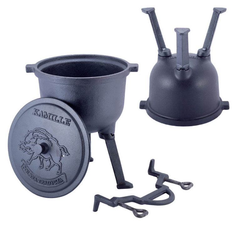 Kociołek myśliwski Kamille ZL 5505 garnek żeliwny 10 L Kociołek myśliwski Kamille ZL 5505 garnek żeliwny 10 L