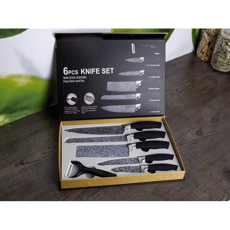 Noże kuchenne Elitehoff E 6192 stalowe 6 szt w zestawie Noże kuchenne Elitehoff E 6192 stalowe 6 szt w zestawie
